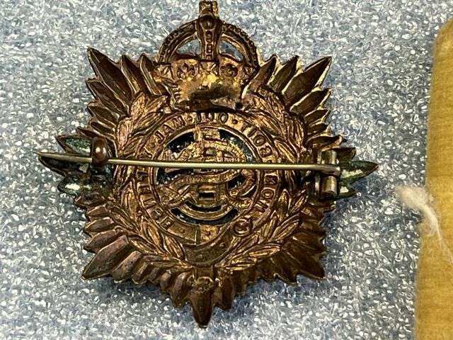 52) Lovely Original WW1 British Army Service Corps Cap Badge Converted to Pin Back Brooch — image 2