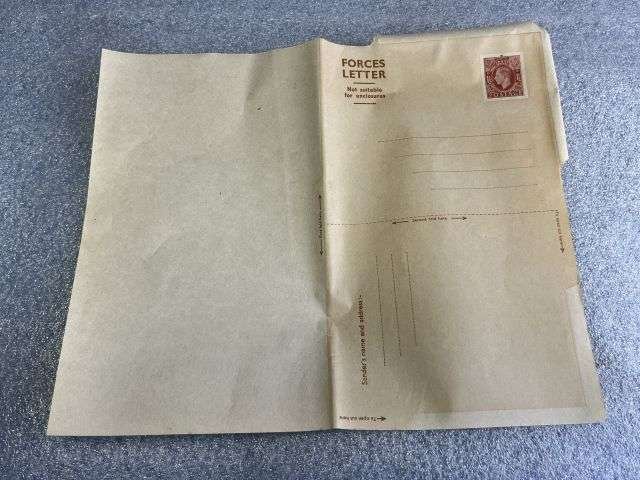 54) Mint Original Un-Used WW2 British Military Forces Letter/Envelope With Printed Postage Stamp — image 4
