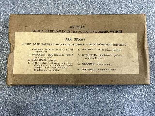 56) Excellent Set of Early WW2 British Army Anti-Gas Eyeshields MKII In Early Card Box Dated January 1940 — image 13