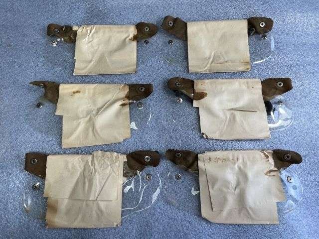 56) Excellent Set of Early WW2 British Army Anti-Gas Eyeshields MKII In Early Card Box Dated January 1940 — image 6