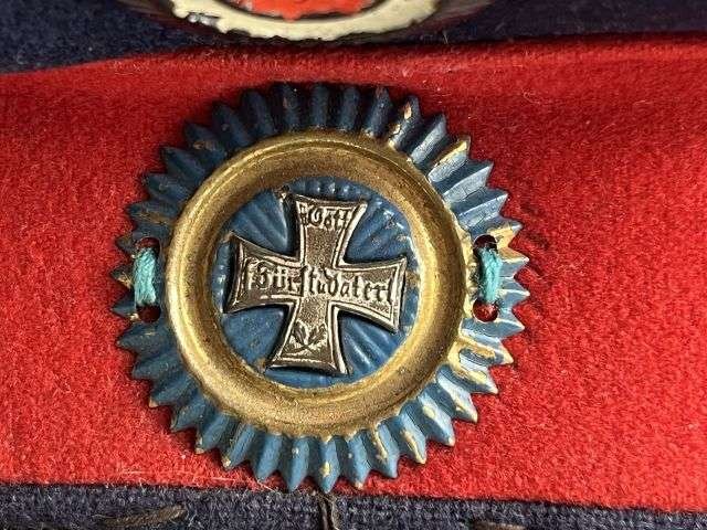 4) Excellent Original 1867 Pattern? WW1 Imperial German Army Braunschweigisches Infanterie-Regiment Nr. 92 Officers Peaked Cap — image 15