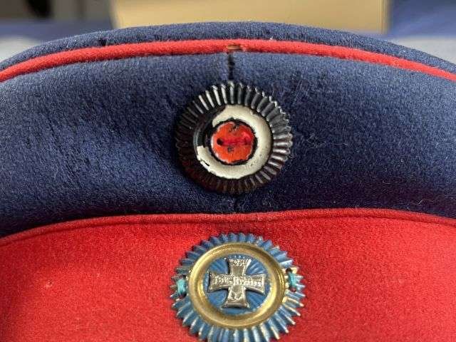 4) Excellent Original 1867 Pattern? WW1 Imperial German Army Braunschweigisches Infanterie-Regiment Nr. 92 Officers Peaked Cap — image 16