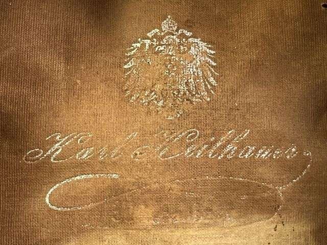 4) Excellent Original 1867 Pattern? WW1 Imperial German Army Braunschweigisches Infanterie-Regiment Nr. 92 Officers Peaked Cap — image 3