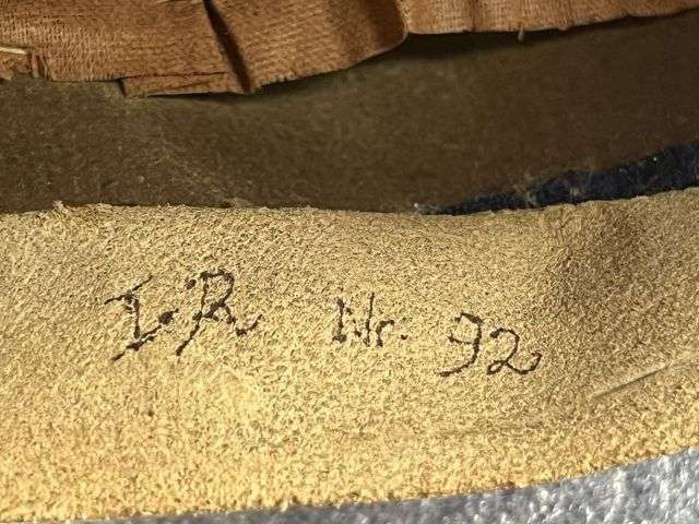 4) Excellent Original 1867 Pattern? WW1 Imperial German Army Braunschweigisches Infanterie-Regiment Nr. 92 Officers Peaked Cap — image 4