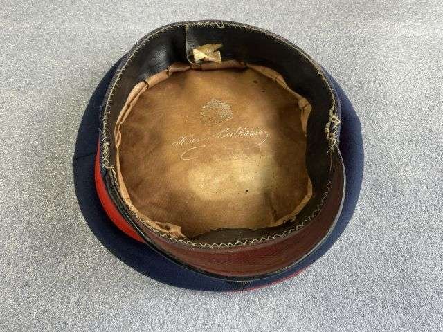 4) Excellent Original 1867 Pattern? WW1 Imperial German Army Braunschweigisches Infanterie-Regiment Nr. 92 Officers Peaked Cap — image 7