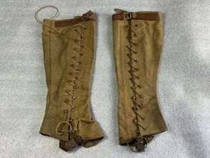 8) Unusual Pre WW1-WW1 British/US Military Rubberised Waterproof Gaiters
