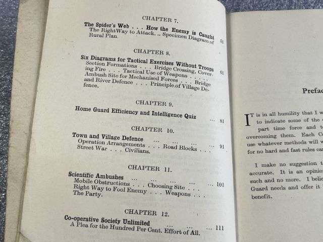 14) Good Original WW2 Home Guard Book Total War Training For HG Officers & NCOs — image 4