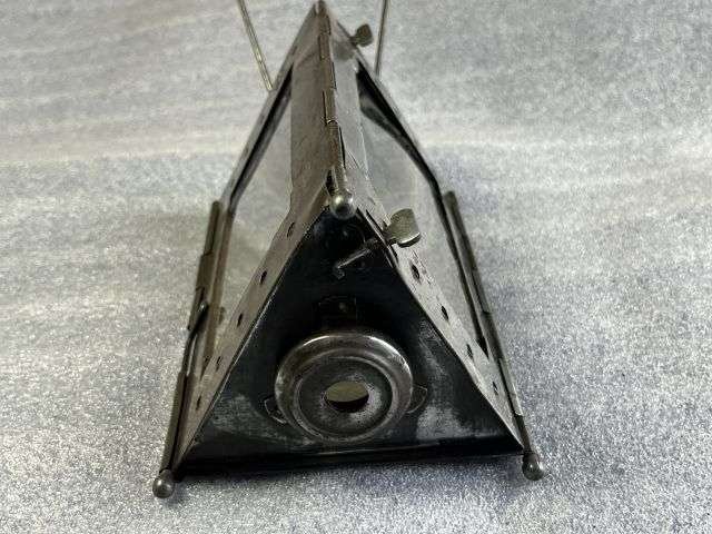 17) Excellent Original French Made WW1 British Army Issue Folding Lantern. Trench Lamp — image 2