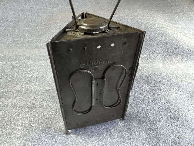 17) Excellent Original French Made WW1 British Army Issue Folding Lantern. Trench Lamp — image 5