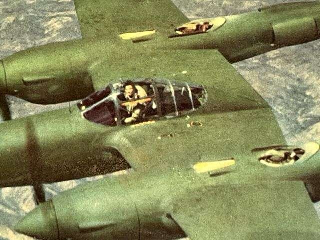 65) Tatty Original WW2 USAAF Picture of the Lockheed Lightning. — image 7