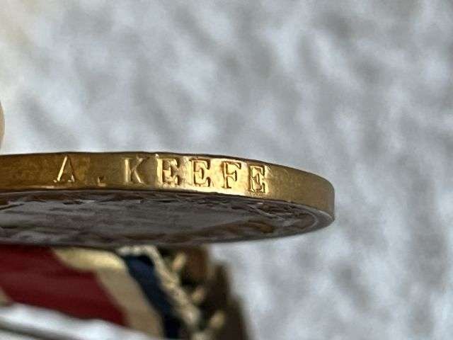 49) Original London County Council The Kings Medal 1919-20 Named A.Keefe — image 2
