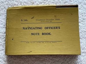 50) Original Un-Used WW2 Navigating Officers Note Book Dated 1939