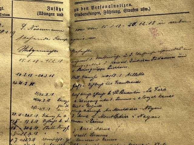 52) Good Original WW1 German Army Militarpas Dated 1917 — image 10