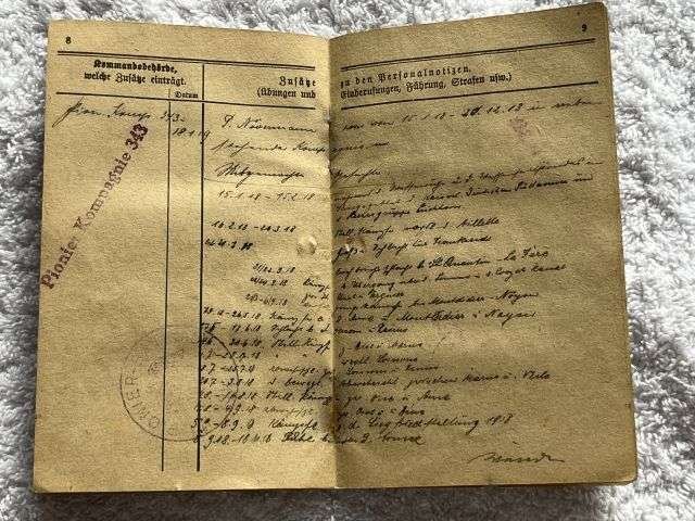 52) Good Original WW1 German Army Militarpas Dated 1917 — image 11