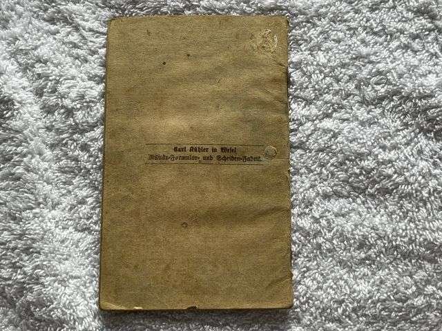 52) Good Original WW1 German Army Militarpas Dated 1917 — image 2