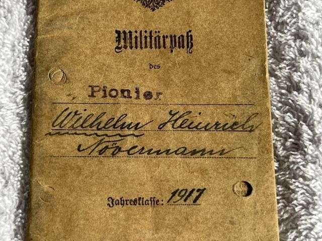 52) Good Original WW1 German Army Militarpas Dated 1917 — image 20