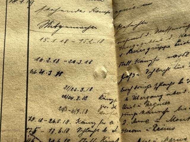 52) Good Original WW1 German Army Militarpas Dated 1917 — image 7