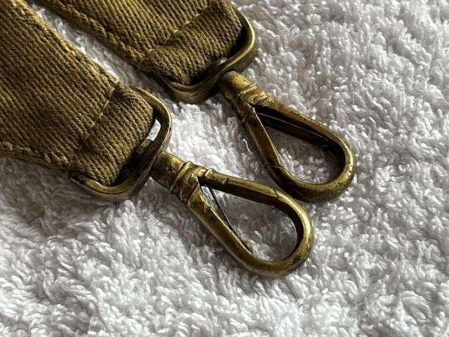 53) Excellent Original WW1 British Army Officers Khaki Webbing Shoulder Strap — image 3