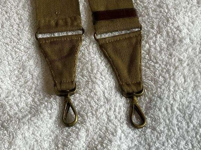 53) Excellent Original WW1 British Army Officers Khaki Webbing Shoulder Strap — image 4