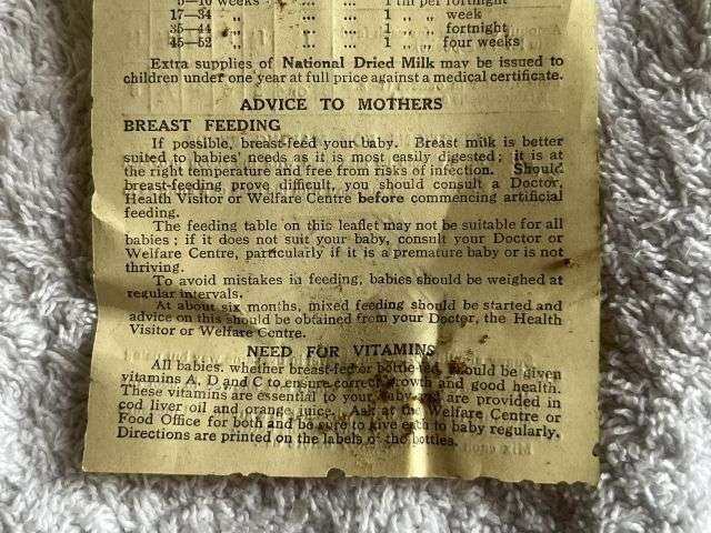 59) Excellent WW2-1950s Empty Ministry of Food National Dried Milk Tin With Some Original Contents — image 3