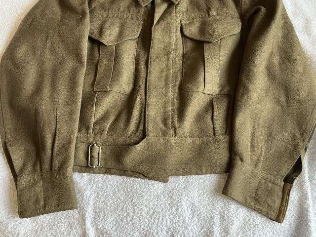 63) Good Original WW2 Australian Made Battledress Blouse & RAOC Titles 1942 — image 12