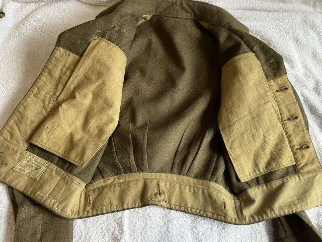 63) Good Original WW2 Australian Made Battledress Blouse & RAOC Titles 1942 — image 5