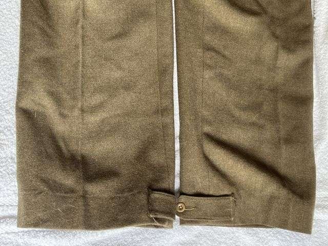 66) Excellent Original WW2 Australian Made Battledress Trousers Size 5 1942 — image 3