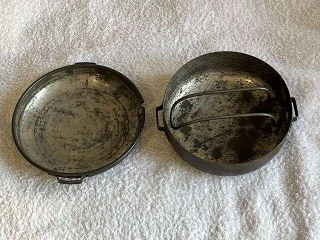 37) Excellent Original WW1 Pat Cavalry Pattern Mess Tins Marked The Sheet Metal Co Ltd 1916. Canadian? — image 3