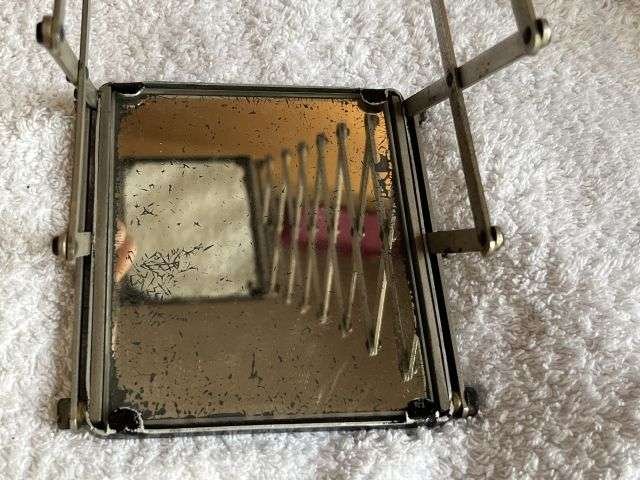 40) Exceptionally Nice Original WW1 British Army Officers Lifeguard Pocket Periscope With Case, Spare Mirror & Instructions — image 14