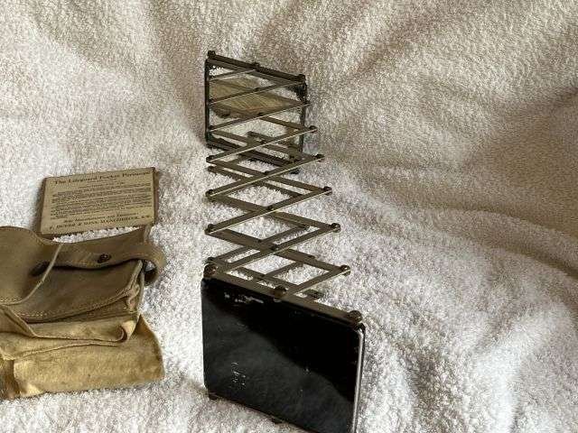 40) Exceptionally Nice Original WW1 British Army Officers Lifeguard Pocket Periscope With Case, Spare Mirror & Instructions — image 15