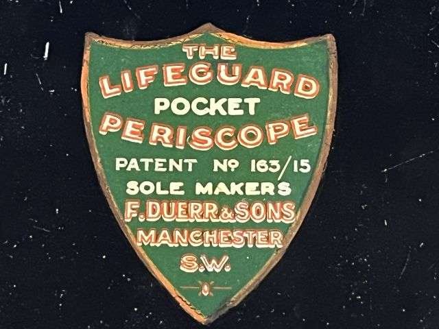 40) Exceptionally Nice Original WW1 British Army Officers Lifeguard Pocket Periscope With Case, Spare Mirror & Instructions — image 19