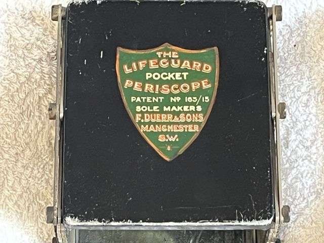 40) Exceptionally Nice Original WW1 British Army Officers Lifeguard Pocket Periscope With Case, Spare Mirror & Instructions — image 20