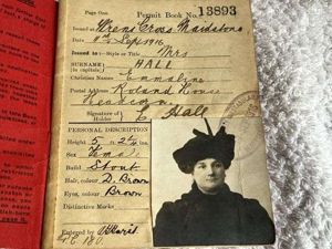 41) Excellent Original WW1 Defence of The Realm Permit Book …