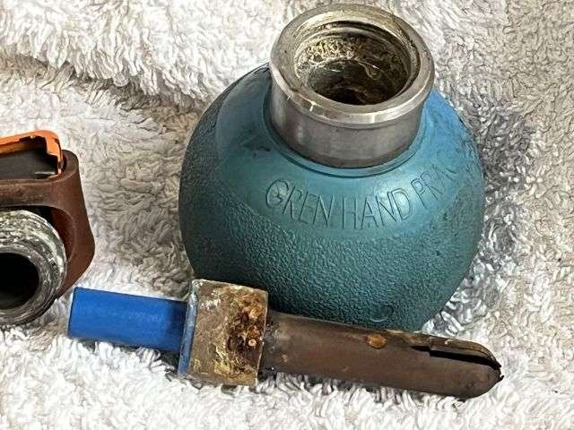 42) Excellent Complete Original Vintage British Army L111A1 Practice Throwing Grenade — image 7