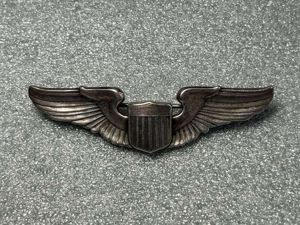 12) Excellent Original WW2 USAAF Pilots Wings Marked Sterling Silver