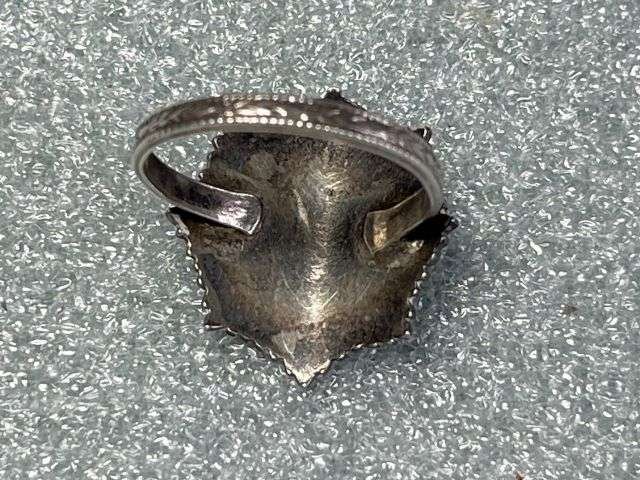 14) Nice Original WW2 Sweetheart Ring Silver & Enamel RASC Badge — image 2