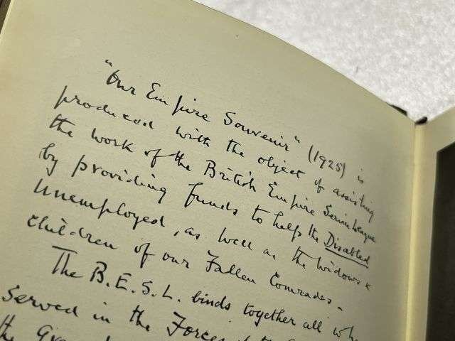 1) Slightly Tatty Original British Empire Service League, Lest We Forget, Our Empire First Diary/Address Book For 1927 — image 3