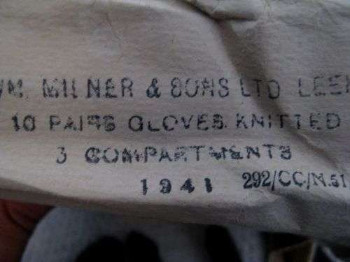 123) Original Early WW2 British Army Issue Commando Woollen Gloves 1941 — image 4