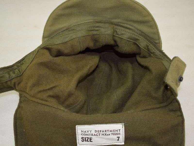 124) Excellent Unissued US Navy Winter Cap N1 NXsx 70201 Dating from June 1944 — image 8