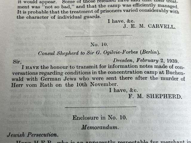 101) Good Original Early WW2 British Pamphlet Papers Concerning The Treatment of German Nationals in Germany 1938-39 — image 3