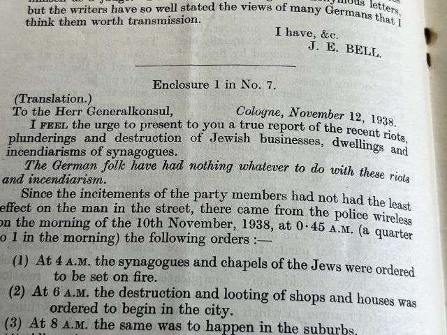 101) Good Original Early WW2 British Pamphlet Papers Concerning The Treatment of German Nationals in Germany 1938-39 — image 4
