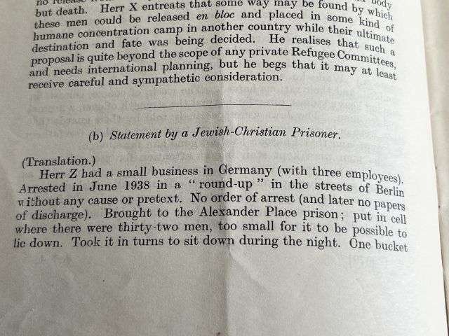 101) Good Original Early WW2 British Pamphlet Papers Concerning The Treatment of German Nationals in Germany 1938-39 — image 5
