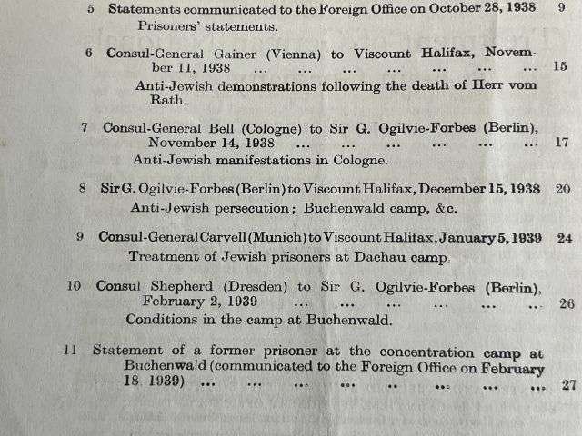101) Good Original Early WW2 British Pamphlet Papers Concerning The Treatment of German Nationals in Germany 1938-39 — image 8