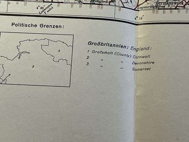 108) Good Original WW2 German Army Map of Barnstable Operation Sealion Planned Invasion of Britain 1940 — image 14