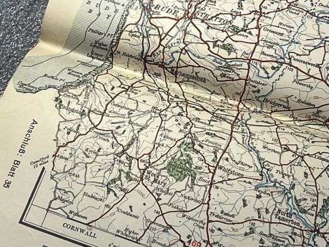 108) Good Original WW2 German Army Map of Barnstable Operation Sealion Planned Invasion of Britain 1940 — image 6