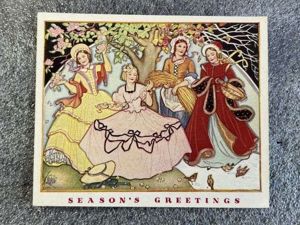 112) Mint Original Fold Out WW2 National Savings Seasons Greetings …