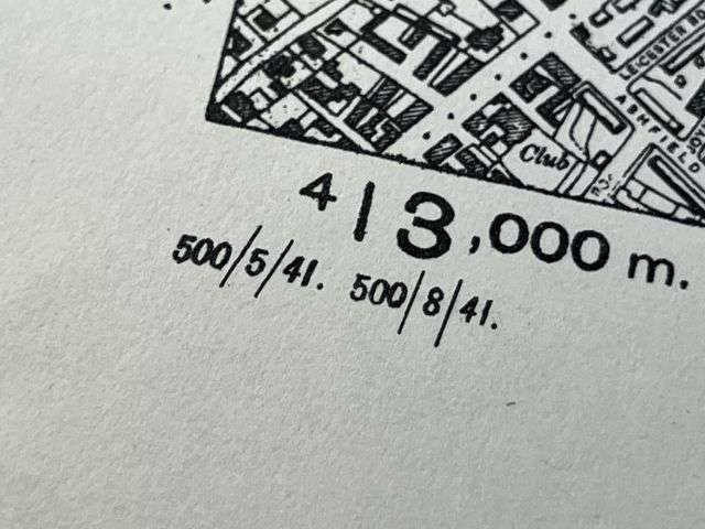 114) Interesting Original WW2 British ARP Map of Manchester Dated 1941 — image 10