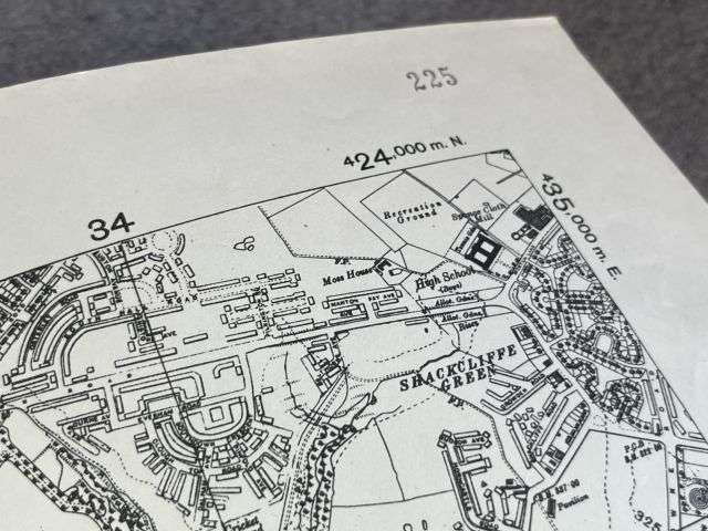 114) Interesting Original WW2 British ARP Map of Manchester Dated 1941 — image 11