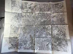 114) Interesting Original WW2 British ARP Map of Manchester Dated …