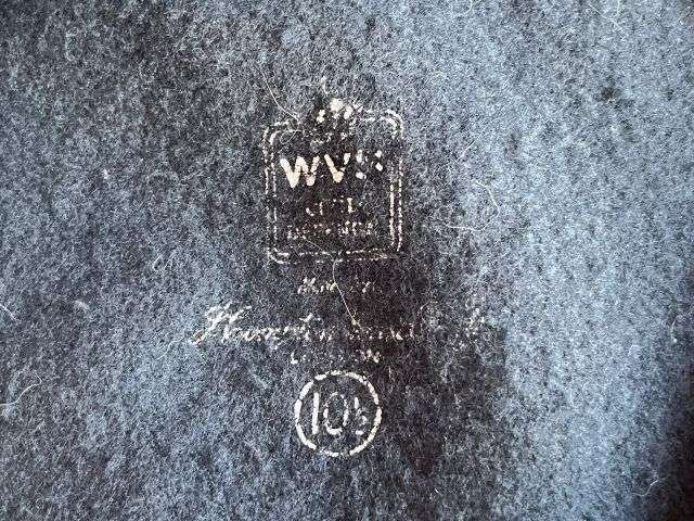 117) Tatty Original WW2 Woman's WVS Civil Defence Marked Beret — image 7